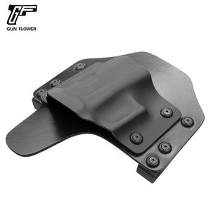 Geweerbloem <span class=keywords><strong>Owb</strong></span> Hybride Kydex <span class=keywords><strong>Holster</strong></span> Met Leer In Rug Universeel Voor Tactische Full Size Modellen - Product Image 5