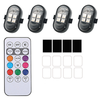 Nouvelle lampe de véhicule à télécommande sans fil, universelle, 8 couleurs, feux d'avertissement clignotants pour motos et voitures
