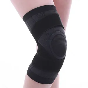 Support de coussin d'articulation personnalisé 3D tricoté sport basket-ball antidérapant compression élastique genouillère manches pour hommes femmes - Product Image 6
