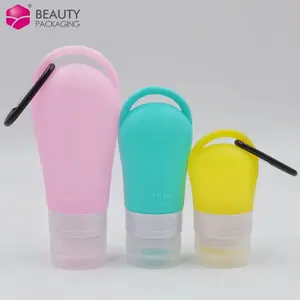 Lozione bottiglia cosmetica imballaggio tubo morbido in plastica 38ml 60ml 90ml bottiglie da viaggio portatili in Silicone colorato per articoli da toeletta