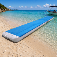 Plateforme flottante gonflable portable, quai privé pour la pêche, stationnement de bateaux