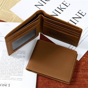 Cartera de Cuero para Hombre con Bloqueo RFID, Estilo Vintage, Personalizable con Logotipo OEM, Cuero Genuino de Vaca, Diseño Triple - Product Image 2