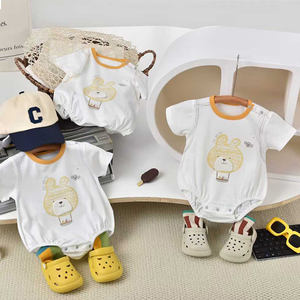 Nuovo abbigliamento estivo in cotone sottile per neonati, tutina triangolare senza maniche per bambine, tutina per neonati - Product Image 4