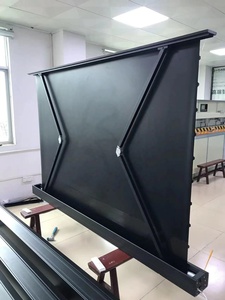 <span class=keywords><strong>Pantalla</strong></span> Eléctrica de Piso Tensión para Interiores de 92 <span class=keywords><strong>100</strong></span> 110 120 135 150 <span class=keywords><strong>Pulgadas</strong></span>, Edición Personalizada, Control Remoto - Product Image 6