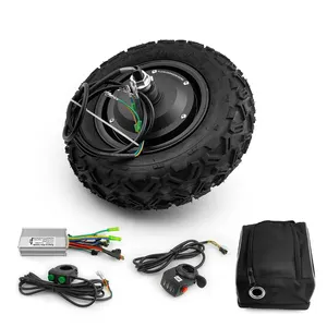 24V 36V 48V 350W 500W Off road Rough Tyre 10 inch wheel Electric Wheelbarrow Scooter Brushless Gear Hub Motor kit