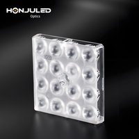 HONJU, fabricant de lentilles optiques LED pour PC en gros, lentilles personnalisées multi-éclairages IP65, angle de faisceau de 20 degrés pour LED 5050 en extérieur