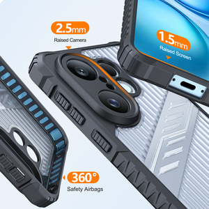 Nueva Funda Protectora para Teléfono con Diseño de Armadura, Híbrida de PC+TPU, Resistente a Golpes, con Soporte de Anillo para Vivo X200FE S30 <span class=keywords><strong>Pro</strong></span> Mini - Product Image 4