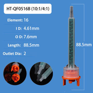 Miscelatore Statico 1018 con Ugello PP Sistema F, Punte di Miscelazione per Cartucce a Siringa 200ml-600ml, Rapporto 1:1 2:1, 18 Elementi, Modello HT-QC1018J - Product Image 6