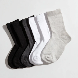 Nhãn Hiệu Màu Trắng Vớ Thể Thao Cho Phụ Nữ Phòng Tập Thể Dục Chạy Bóng Rổ Đào Tạo Không Trượt Thoáng Khí Giản Dị Tập Luyện Vớ Số Lượng Lớn - Product Image 1