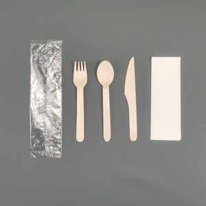 Logo OEM personnalisé, écologique, 100% biodégradable, cuillères-fourchettes jetables en bois, pour fêtes, occasions décontractées, Ecoware, livraison rapide, restaurants - Product Image 5