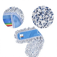 Serpillère plate en coton à boucles très absorbantes pour l'entretien des halls d'hôtel