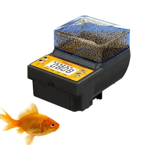 Alimentador automático de peixes para peixes, sistema de piscicultura de aço inoxidável 1-6 de venda quente, sistema de distribuição quantitativa e simples