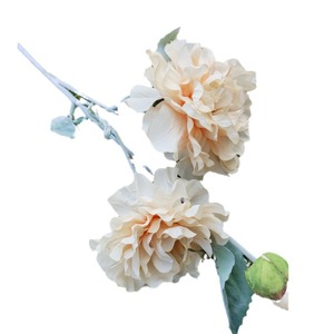 Yiyi <b>Flowers</b> 3-Head Queen Peony <b>Artificial</b> <b>Flowers</b> 30cm-100cm Wedding Home Decor - Product Image 5