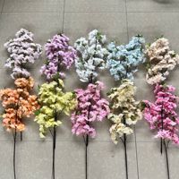 Tige d'arbre de Sakura de branche de fleur de cerisier lourde artificielle pour l'aménagement commercial de mariage