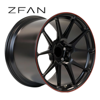 Jantes en alliage de bronze forgé monobloc ZFAN 5x120.65/120 PCD, légères, couleur hyper noir, 20 mm, 15 pouces, 4 pièces pour Camaro SS