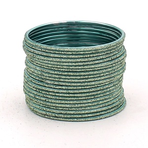 กำไลข้อมืออะลูมิเนียมสไตล์แฟชั่นสุดพิเศษ สีทองแบบ Zari เบอร์ 94 98  หลากหลายสี - Product Image 5