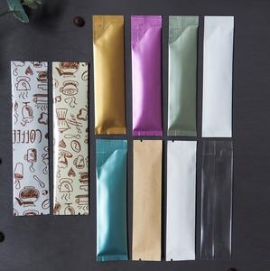 Petit PET Mini emballage d'essai bande <span class=keywords><strong>de</strong></span> couleur feuille d'aluminium sac à couture moyenne pour lait thé <span class=keywords><strong>repas</strong></span> remplacement poudre sucre sac - Product Image 4