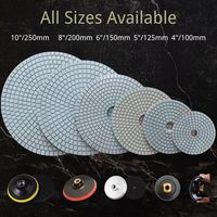 100mm 4" Tampon de ponçage en fibre de diamant pour granit et marbre