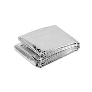 <span class=keywords><strong>Manta</strong></span> Térmica de Emergencia Desechable, Dorada/Plateada, de Doble Cara, Portátil, Gruesa, con Protección Solar para Ayuda en Desastres - Product Image 4
