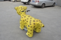 Modèle de scooter animatronique électrique personnalisé à monnayeur pour parc d'attractions, en forme de dinosaure, pour enfants
