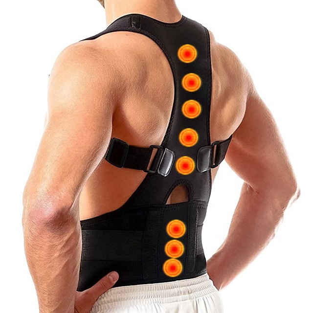 Adjustable Magnetic Adult Posture Correction Shoulder Back Support Belt Back Brace Posture Corrector for Men and Women