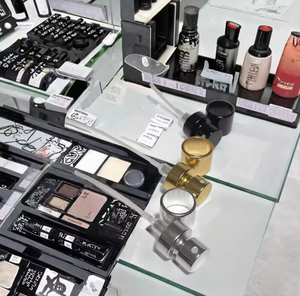 Pompe de pulvérisation de parfum noire élégante en aluminium, plusieurs tailles, bouchon de flacon de 13, 15, <span class=keywords><strong>18</strong></span>, 20 mm - Product Image 3