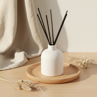 Botol Diffuser Aroma Keramik Modern Ramah Lingkungan Non-Toksik Sederhana YBH, Aromaterapi Minyak Esensial, Reed Diffuser yang Dapat Dikustomisasi