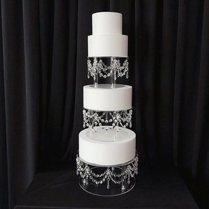 20cm/25cm/32cm Set Séparateur de Gâteau en Acrylique Entretoises de Gâteau en Acrylique pour Accessoires de Mariage, Décoration d'Anniversaire - Product Image 2