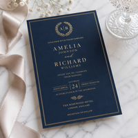 Cartes et invitations de mariage personnalisées : Papier couché imprimé offset de qualité supérieure