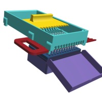 Chargeur de pointes de pipette de laboratoire - Outil d'installation rapide pour le remplissage de boîtes de pointes de pipette