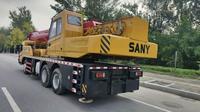 Machinerie de construction d'occasion, grue mobile hydraulique Sany STC250H d'occasion, 25 tonnes, moteur/pompe, hauteur de levage 10m