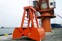 Grue de manutention de matériaux en vrac télécommandée par radio, à 2 pétales, avec commande sans fil