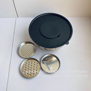 Stainless Steel Salad Bowl Set 7 Pcs With <b>Silicone</b> Bottom Mixing Food Prep <b>Baking</b> Bowls Reusable Dishwasher Safe Anti Slip - Product Image 4