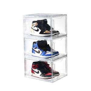 Boîtes à chaussures transparentes en acrylique, boîtes de rangement pour chaussures en plastique transparentes, organisateur de chaussures - Product Image 5