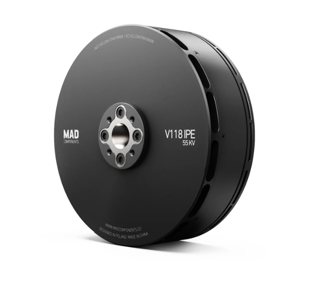 V118 EVTOL UAV Drone Motor 20-26kg Per Rotor 47.5In Carbon Propeller Max Thrust 50kg Per Rotor Unit Motor Weighs 1910g