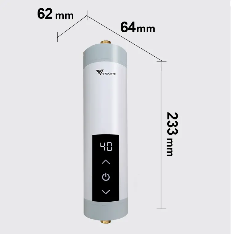 3.5KW 4.5KW 5.5KW 220V mini shower and kitchen tankless water heater electric instant geyser water heater for hot water faucet