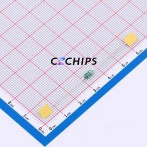 Inductor de Anillo de Color AL0307-151K / Componente de Orificio Pasante (THT), D3.2xL7.6mm 150uH 10% 150mA 5Ohm - Product Image 1