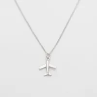 Wholesale Factory wholesale customization High quality airplane necklace -  a man's copper-gold airplane pendant necklace with a 24 From m.