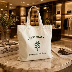 Sac fourre-tout réutilisable en toile de coton pliable pour courses, sac à bandoulière durable en toile pour le shopping - Product Image 5
