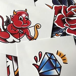 Guapo fresco tatuaje de dibujos animados pegatinas impermeables hombres y mujeres flor <span class=keywords><strong>brazo</strong></span> tatuaje pegatinas tendencia duradera tatuaje pegatinas - Product Image 6