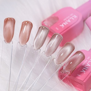 Nude Pink Transparent Glass‑Bead Cat Eye Gel Polish Set Magnetic Beam UV LED <b>Nail</b> Gel <b>Kit</b> For Beauty Salon Custom Logo Available - Product Image 2