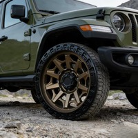 Jantes en alliage tout-terrain 20-24 pouces 4x4 Noir mat robustes pour camion 6x139.7/5x127 pour Jeep Hilux F150 Raptor