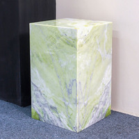 Table d'appoint en marbre Calacatta Viola 100% naturel, table basse en pierre pour appartement, villa, hôtel, salon, chambre à coucher