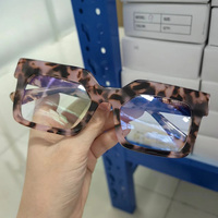 Montures en acétate épaisses de haute qualité, présentoir de luxe, lunettes vintage en acétate assorties, grandes montures pour hommes et femmes, lunettes épaisses