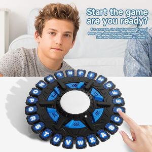 24文字高速ペースファミリーボードゲームタップでレースに勝つためにタイマーアルファベットワードゲーム子供のためのプラスチック教育玩具 - Product Image 4