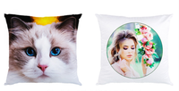 Taie d'oreiller décorative en satin personnalisée avec logo taie d'oreiller en polyester blanc vierge