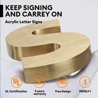 Lettres en métal 3D personnalisées Kelly Sign en acier inoxydable pour extérieur, enseigne murale durable pour librairie, logo publicitaire, décoration en métal
