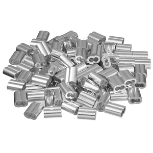 ปลอกอลูมิเนียมสำหรับรัดสายเคเบิลและลวดขนาด 3/32 นิ้ว ยี่ห้อ LEITE ผลิตด้วยเครื่อง CNC สำหรับลวดสแตนเลส รองรับการตัดด้วยเครื่อง EDM ขนาด M2.5 มม. - Product Image 2