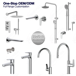 Nouveau Robinet Mitigeur de Lavabo en Acier Inoxydable, Monocommande, Eau Froide et Chaude, Robinet Estampé - Product Image 3
