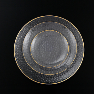 طبق كبير من البلاستيك الشفاف للاستعمال مرة واحدة لحفلات الزفاف طبق زخرفي أنيق - Product Image 1